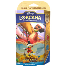 Disney Lorcana Trading Card Game Into The Inklands Moana and Scrooge McDuck - Sapphire/Ruby Starter Deck