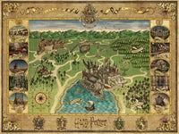 Harry Potter Hogwarts Map Puzzle, 1500pc