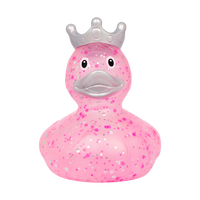 Pink Glitter Duck with Crown