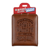 Personalised RFID Wallet - Matthew