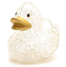 Gold Squeaky duck with feather optic