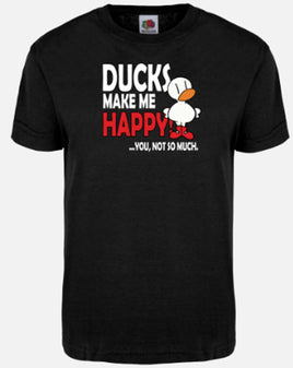 Ducks Make Me Happy - Black T-Shirt
