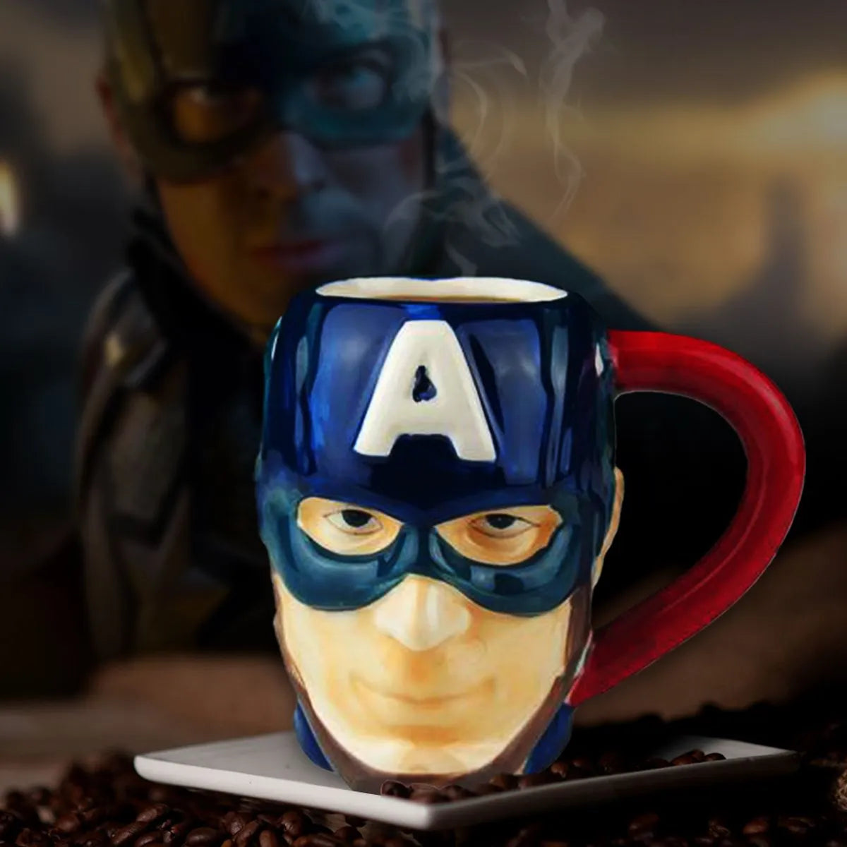 Marvel Ceramic Captain America 3D Mug Shop4Ducks