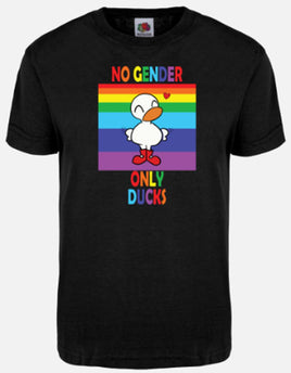 No Gender Only Ducks - Black T-Shirt