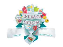 3D Pop Up Cards by Second Nature - Get Well - Icons