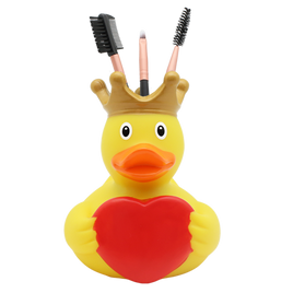 Rubber Holdys Duck with Greeting Heart By Lilalu