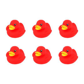 Red Rubber Ducks – Pack of 6