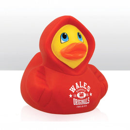 Wales Red Hoodie Rubber Duck: 7.5cm