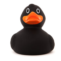 8cm Standard Black Luxury Weighted Rubber Duck