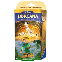 Disney Lorcana Trading Card Game Into The Inklands Pongo and Peter Pan - Amber/Emerald Starter Deck