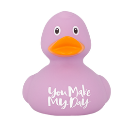 "You make my day" Duck, purple  - design by LILALU