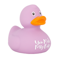 "You make my day" Duck, purple  - design by LILALU