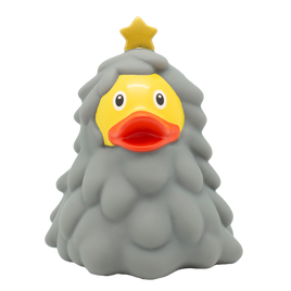 Grey Christmas Tree rubber duck