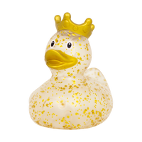 Glitter Gold Duck with Crown