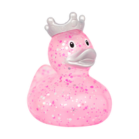Pink Glitter Duck with Crown