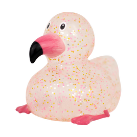 Glitter Flamingo Rubber Duck By Lilalu