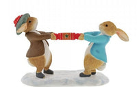 Peter Rabbit and Benjamin Pulling a Cracker