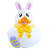 White Easter Rabbit Rubber Duck