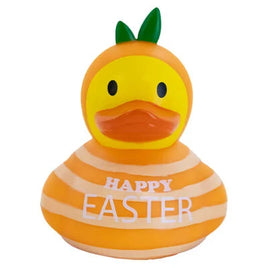Orange Easter Rubber Duck