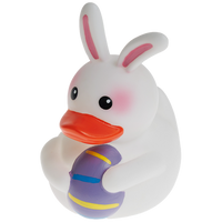 White Easter Rabbit Rubber Duck