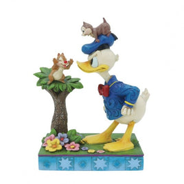 Donald Duck and Chip n Dale Figurine - A Mischievous Pair