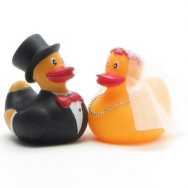 Bride and Groom Rubber Duck Set