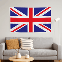 Union Jack Rayon Flag with Grommets 5FT X 3FT
