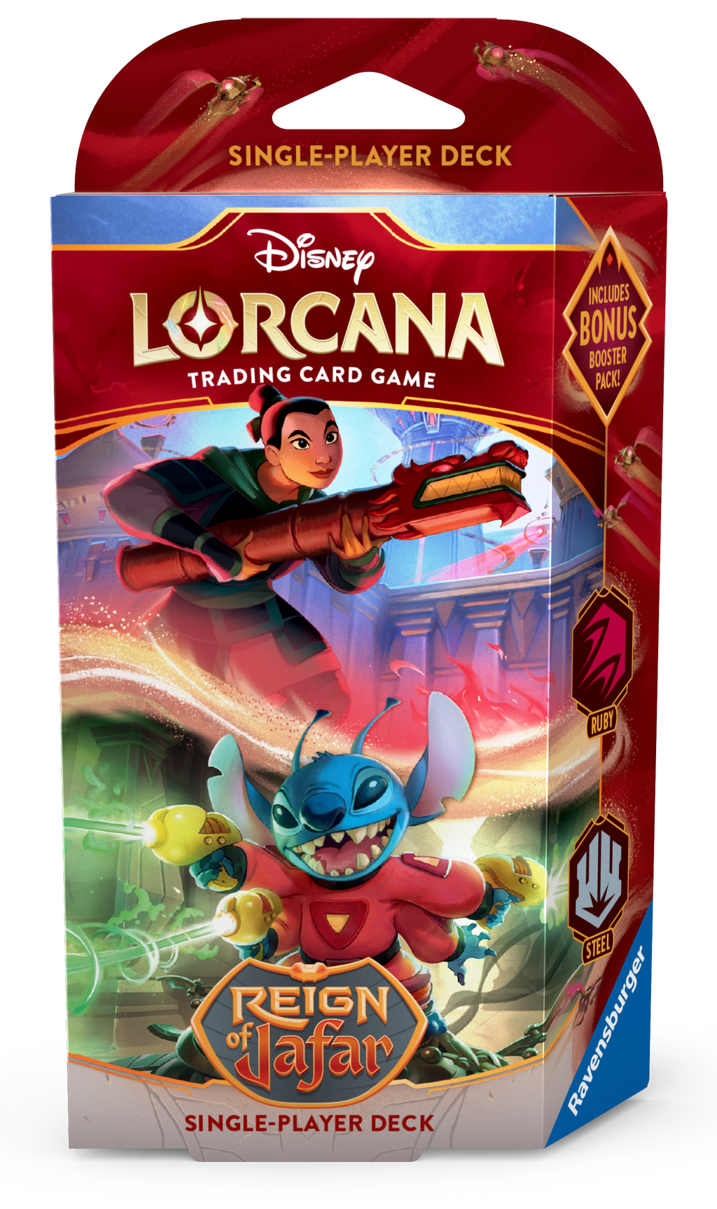 Disney Lorcana Trading Card Game - Starter Deck - Reign of Jafar - Mulan and Stitch