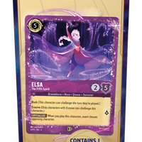 Disney Lorcana Trading Card Game - Card - Elsa Gift Box - Set 9 - Fabled