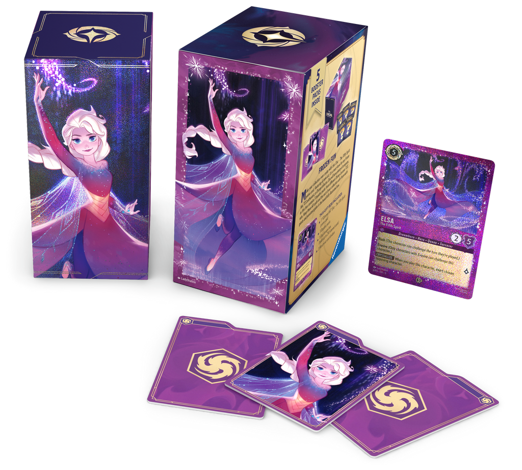 Disney Lorcana Trading Card Game - Card - Elsa Gift Box - Set 9 - Fabled