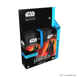 Star Wars: Unlimited - Legends of the Force Carbonite Booster Display (Box of 12 Boosters)