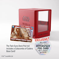 Gamegenic Star Wars: Unlimited Twin Suns Deck Pod - Red