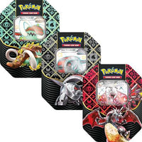 Pokemon TCG: Scarlet & Violet 4.5 - Paldean Fates 5-Booster Tin - Great Tusk/Iron Treads/Charizard