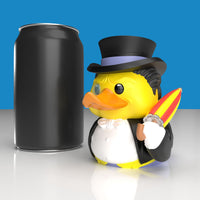 DC Comics The Penguin TUBBZ (Boxed Edition) displayed with a black can
