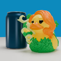 DC Comics Poison Ivy TUBBZ (Boxed Edition) displayed with a can