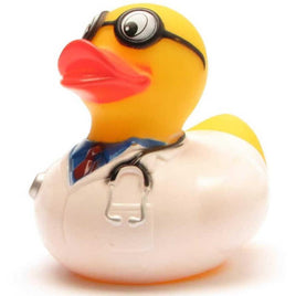 Doctor Rubber Duck with Stethoscope