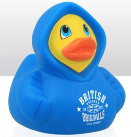 British Blue Hoodie Rubber Duck 10.5cm