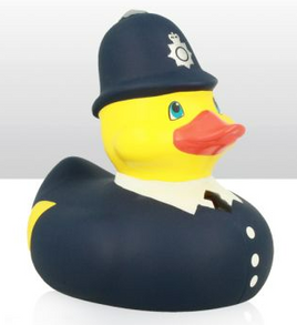 Rubber Duck Policeman 10.5cm