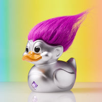 Trolls Silver Troll (Silver with Purple Hair) TUBBZ (First Edition)