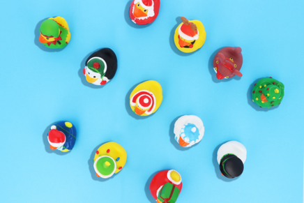 Mini Christmas Penguin Rubber Duck lifestyle image 2