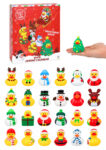 Henbrandt Christmas Duck Advent Calendar Set with 25 assorted festive duck figurines