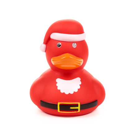 Red Christmas Santa rubber duck bath toy