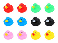 Coloured Rubber Ducks – Set of 12 (2 of Each Colour)