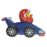 Blue Racing Car Rubber Duck