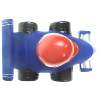 Blue Racing Car Rubber Duck