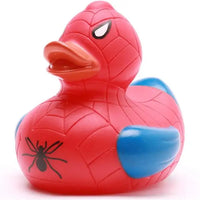 Red and Blue Superhero Rubber Duck