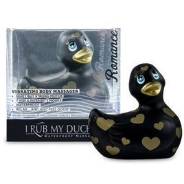 I Rub My Duckie 2.0 - Vibrating Massage Duck - Romance - Black and Gold
