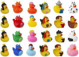 Novelty PVC Duck 2.5" Bulk Packed 72 Assorted