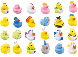 Novelty PVC Duck 2.5" Bulk Packed 72 Assorted