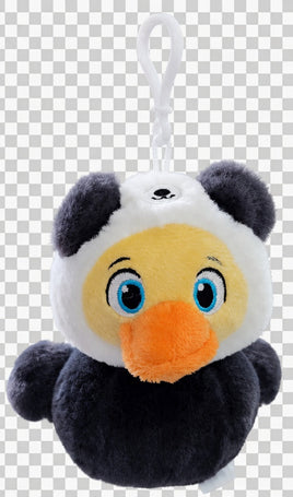 Quack Pack 13cm Plush Duck Bag Clip - Panda